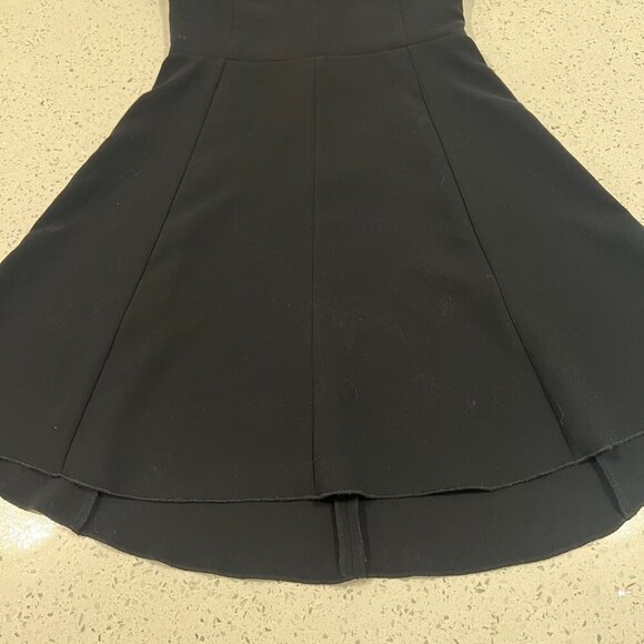 Aritzia Wilfred Flared Dress Size 0 Black V Neck - Picture 7 of 13